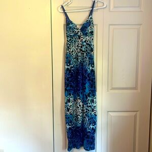 Blue maxi dress
